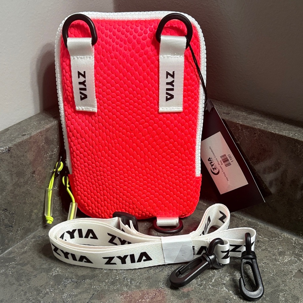 ZYIA Hot Pink and White Phone Holster with Strap